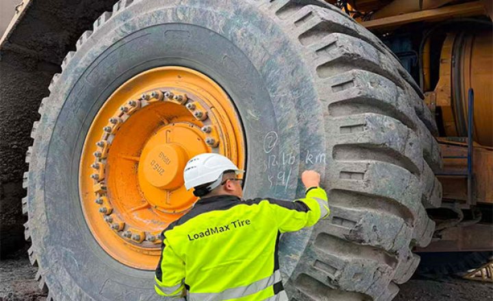 LoadMax GOTR tire 46/90R57 worked 148000km 